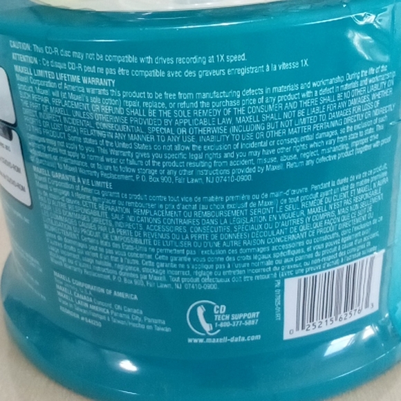 NEW Maxwell Up to 48x CD-R 50 Pack Spindle - Picture 3 of 3